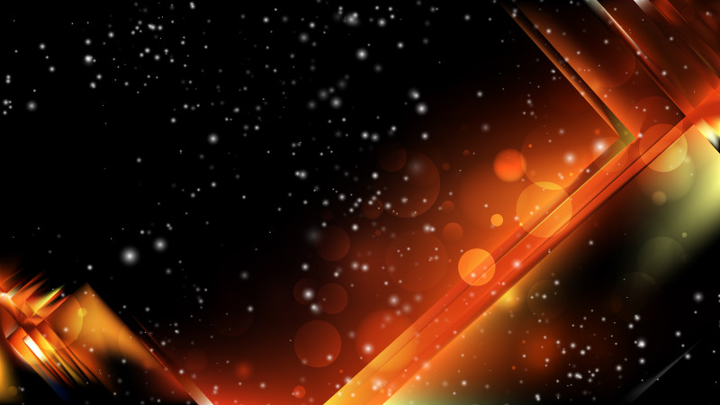 Abstract Cool Orange Blurred Bokeh Background Image