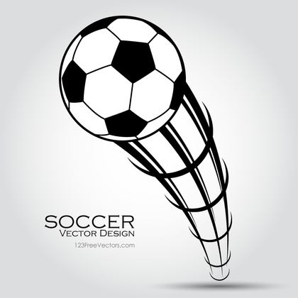 Flying Soccer Ball Clip Art
