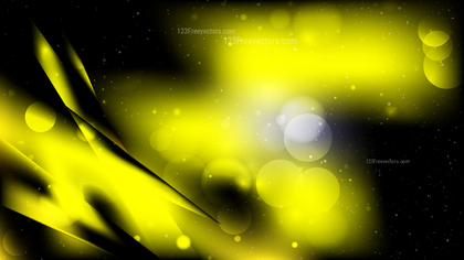 Abstract Cool Yellow Bokeh Defocused Lights Background Vector