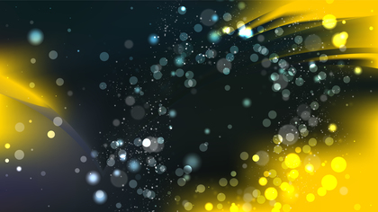 Abstract Cool Yellow Bokeh Lights Background Image