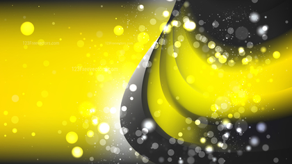 Abstract Cool Yellow Defocused Lights Background Image