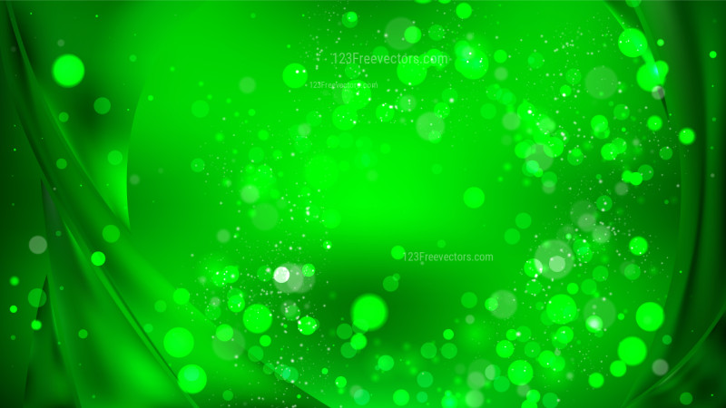 Abstract Dark Green Blur Lights Background Design