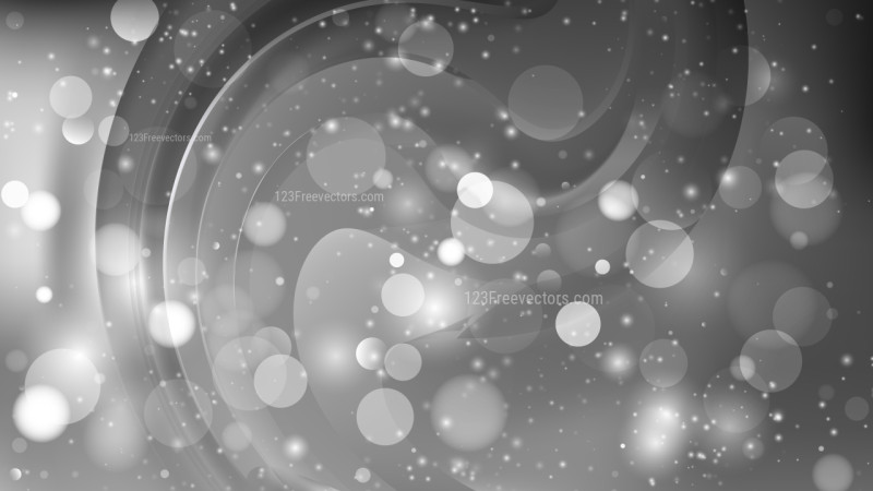 Abstract Dark Grey Blurred Lights Background Design