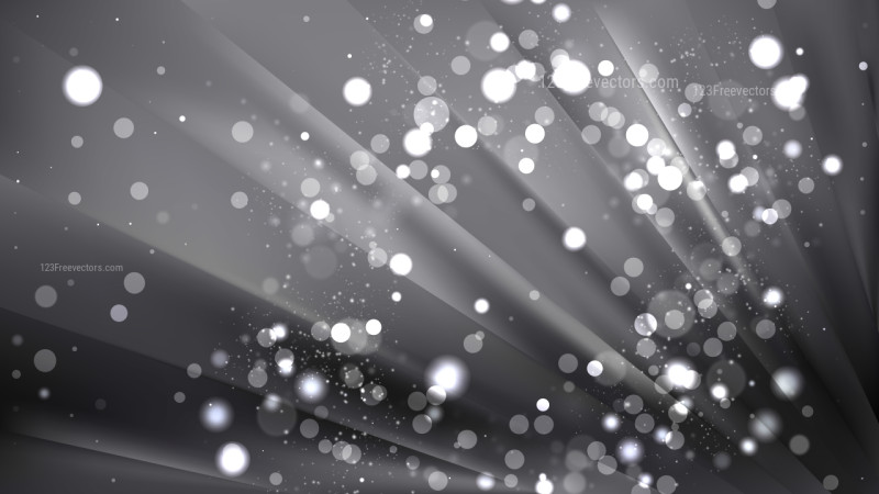 Abstract Dark Grey Blurry Lights Background