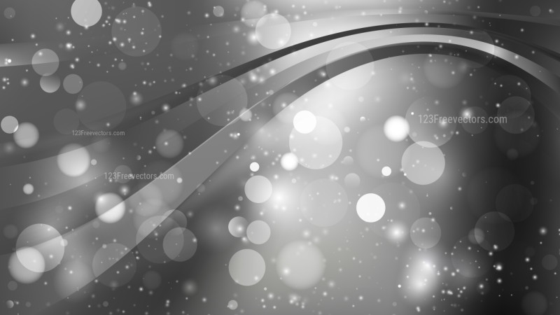 Abstract Dark Grey Blurred Lights Background