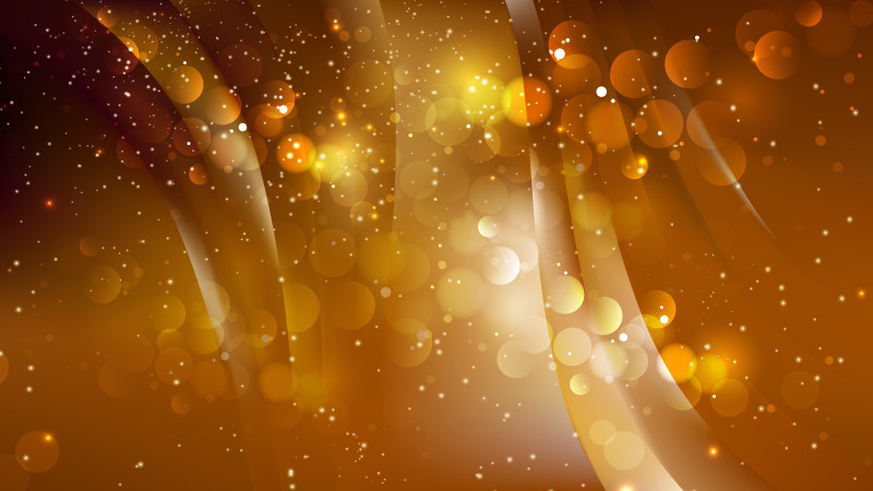Abstract Dark Orange Blurry Lights Background Vector