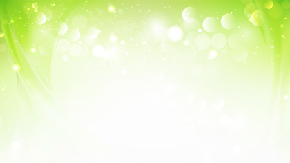 Abstract Green and White Blurred Lights Background Design