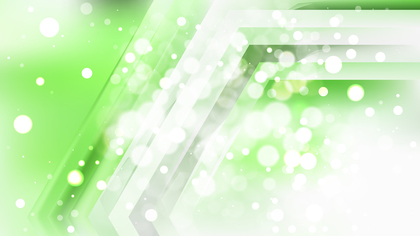 Abstract Green and White Bokeh Background