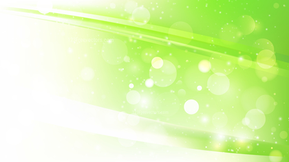 Abstract Green and White Lights Background