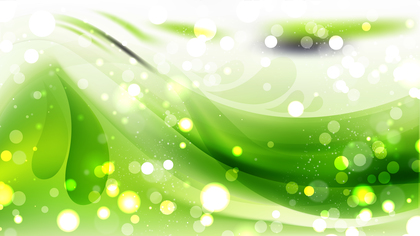 Abstract Green and White Lights Background