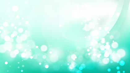 Abstract Green and White Bokeh Lights Background Vector