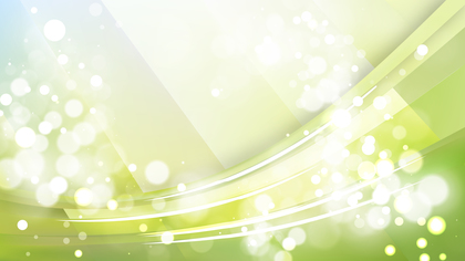 Abstract Green and White Blurred Lights Background Vector