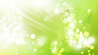 Abstract Green and White Blur Lights Background Vector