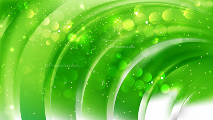 Abstract Green and White Defocused Lights Background Vector