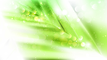 Abstract Green and White Blurred Lights Background Vector