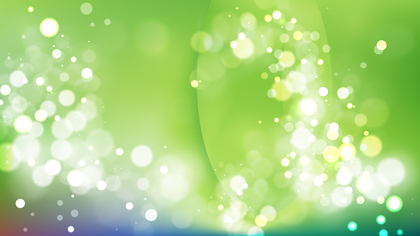 Abstract Green and White Lights Background Vector