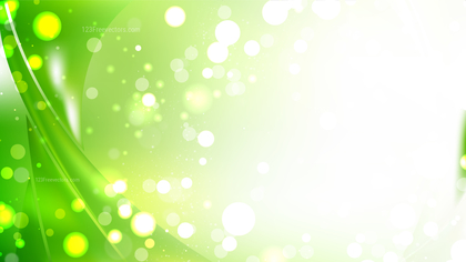 Abstract Green and White Blur Lights Background Image
