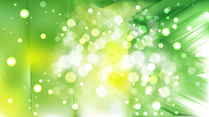 Abstract Green and White Lights Background Image