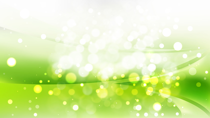 Abstract Green and White Blurred Bokeh Background Image