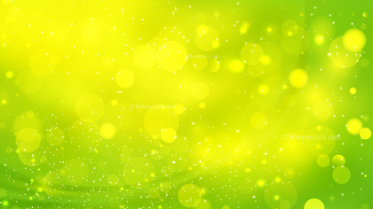 Abstract Green and Yellow Defocused Lights Background Image