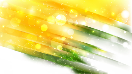 Abstract Green and Yellow Bokeh Lights Background Design