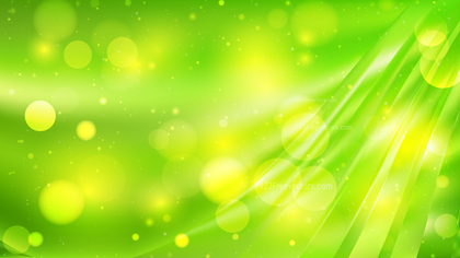 Abstract Green and Yellow Blur Lights Background Design
