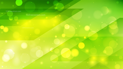Abstract Green and Yellow Lights Background Design