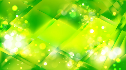 Abstract Green and Yellow Bokeh Defocused Lights Background Design