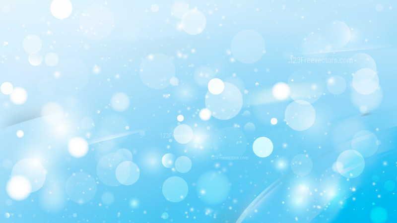 Abstract Light Blue Blurred Lights Background Vector