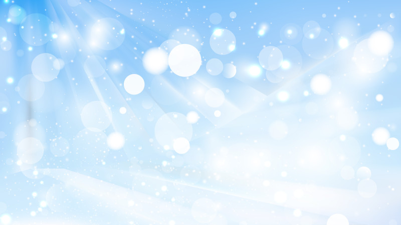Abstract Light Blue Blurry Lights Background Vector