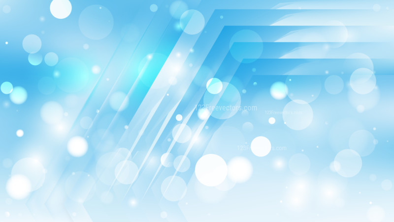 Abstract Light Blue Blur Lights Background Vector