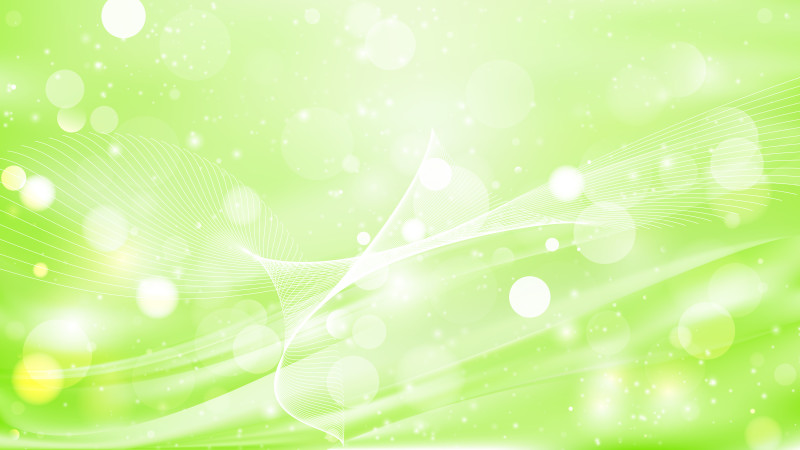 Abstract Light Green Blurred Lights Background