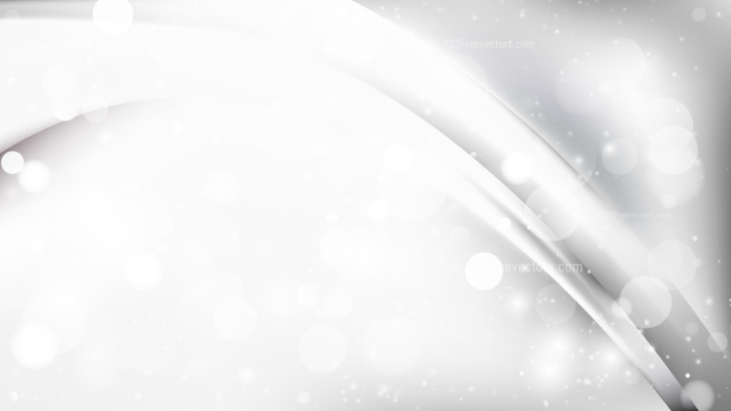 Abstract Light Grey Blur Lights Background Vector