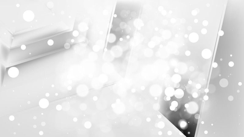 Abstract Light Grey Blurred Bokeh Background Vector
