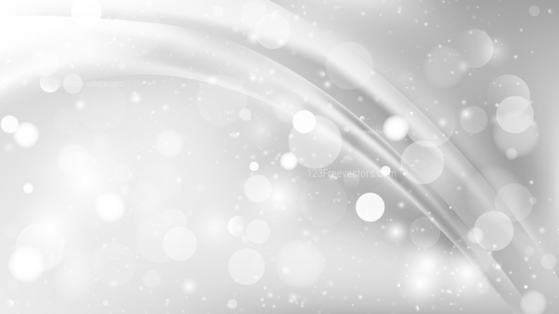 Abstract Light Grey Blurred Bokeh Background Vector