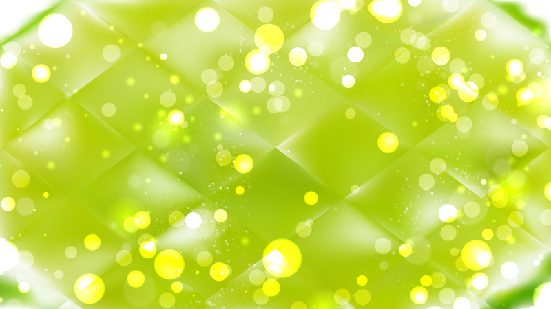 Abstract Lime Green Blurry Lights Background