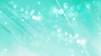 Abstract Mint Green Blurry Lights Background Vector