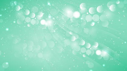 Abstract Mint Green Blurred Bokeh Background Vector