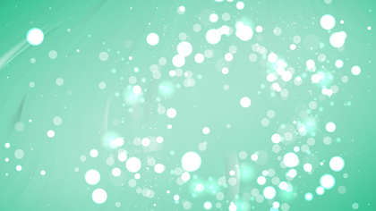 Abstract Mint Green Bokeh Lights Background Vector
