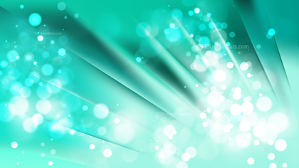 Abstract Mint Green Blurred Lights Background Vector
