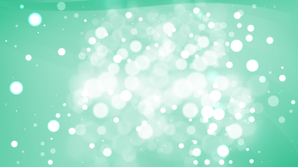 Abstract Mint Green Blurry Lights Background Vector