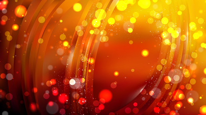 Abstract Orange and Black Blurry Lights Background Design