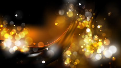 Abstract Orange and Black Bokeh Background