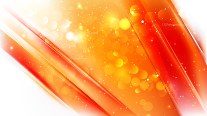 Abstract Orange and White Bokeh Background Vector
