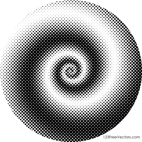 Spiral Dots Background