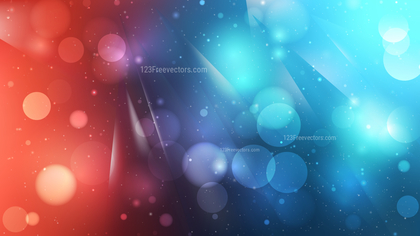 Abstract Red and Blue Defocused Lights Background Vector
