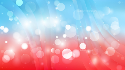 Abstract Red and Blue Bokeh Defocused Lights Background Vector