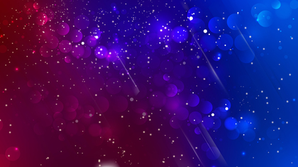 Abstract Red and Blue Bokeh Background Image