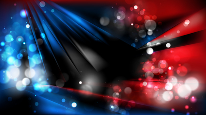 Abstract Red and Blue Blurred Lights Background Image
