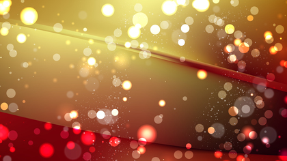 Abstract Red and Gold Lights Background Image
